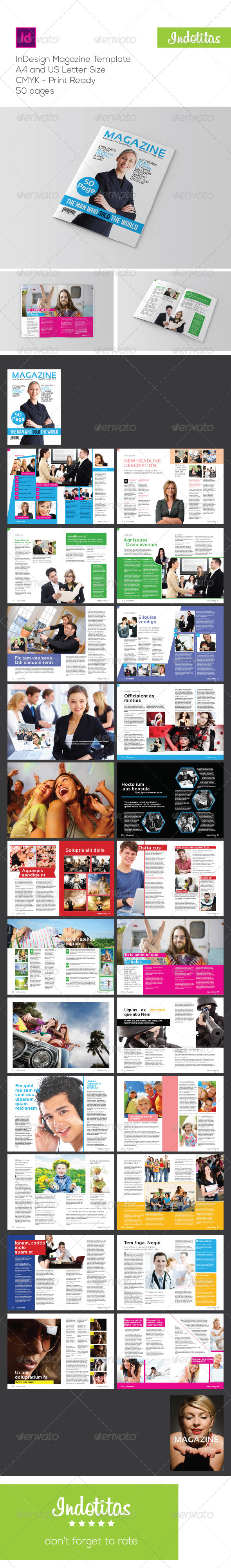 InDesign Magazine Template - Magazines Print Templates