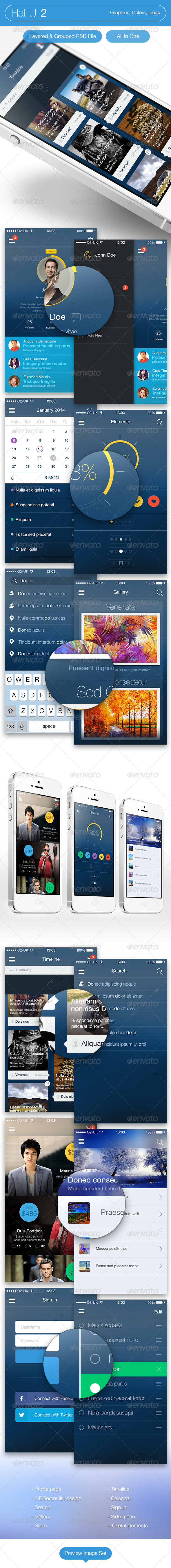 Flat UI 2 - User Interfaces Web Elements