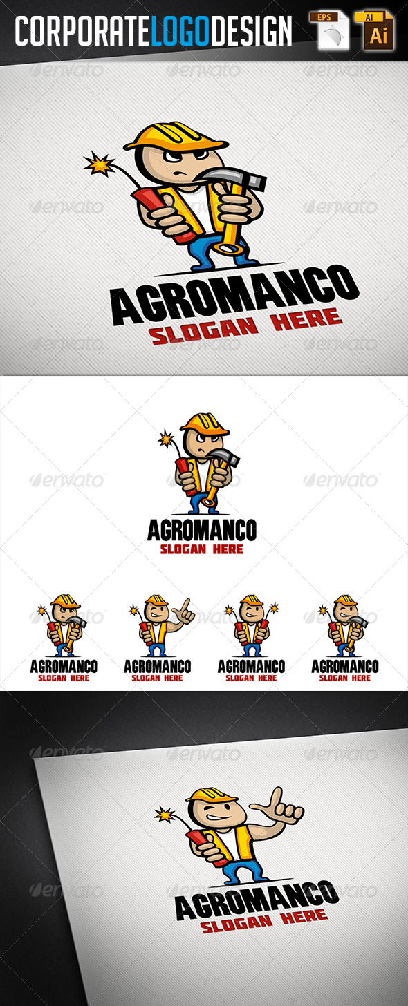 Corporate Logo Design - AgroManCo Logo - Humans Logo Templates