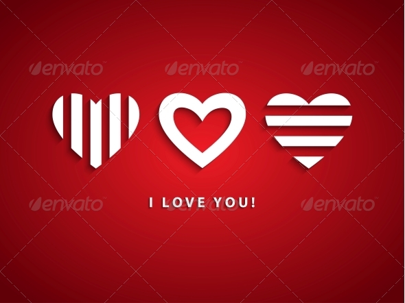 Three Hearts - Valentines Seasons/Holidays