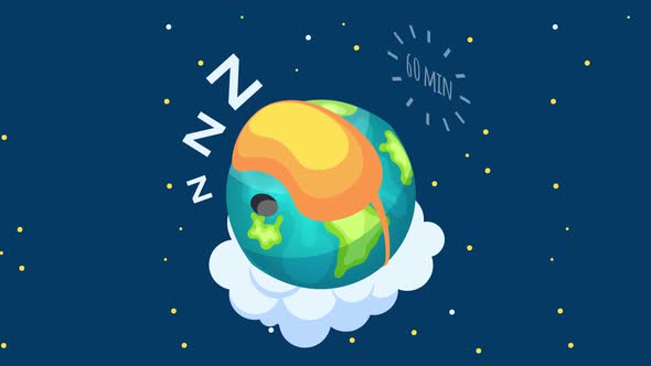 The globe is asleep