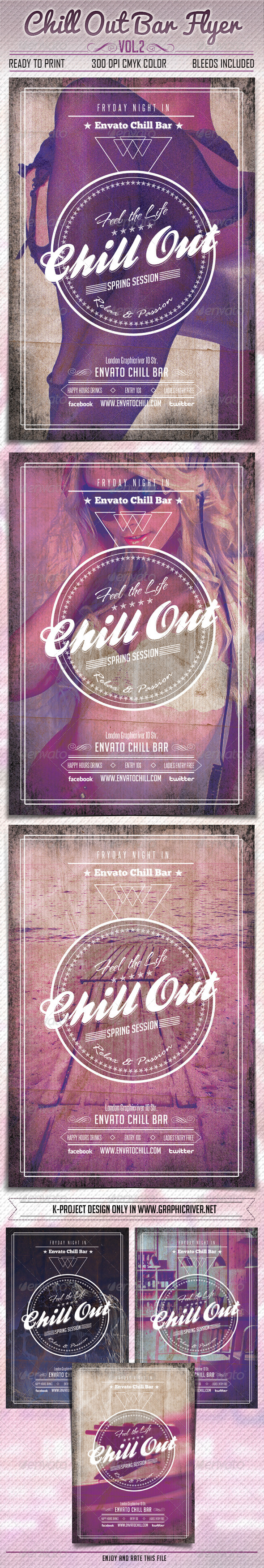 Chill Out Bar Flyer Vol2 - Clubs & Parties Events