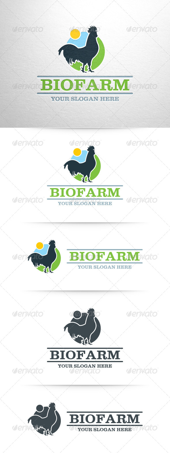 Bio Farm Logo Template - Animals Logo Templates