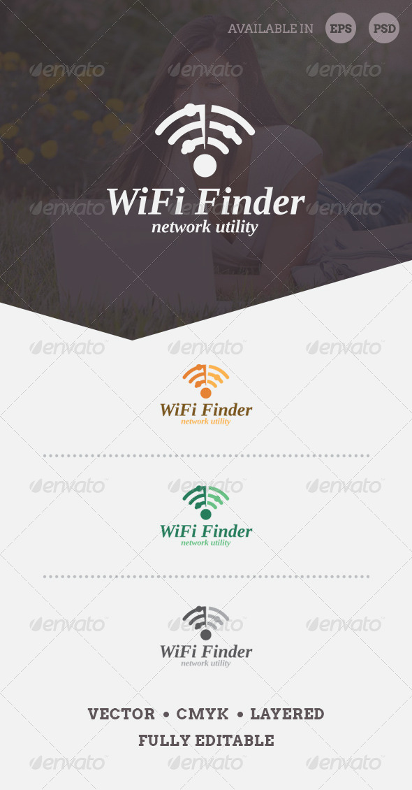 WiFi Finder Logo Template - Symbols Logo Templates