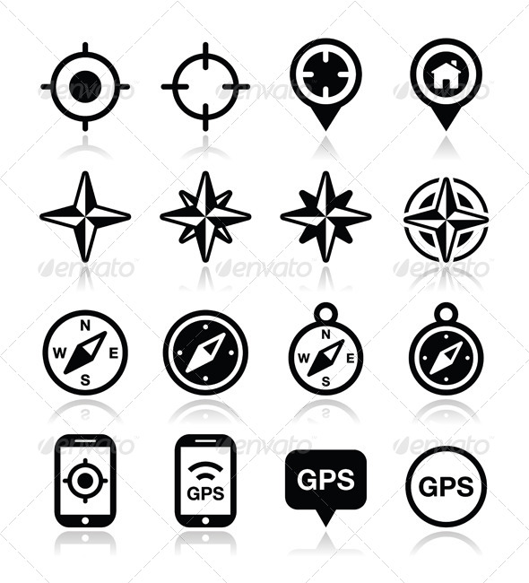GPS Navigation Set - Travel Conceptual