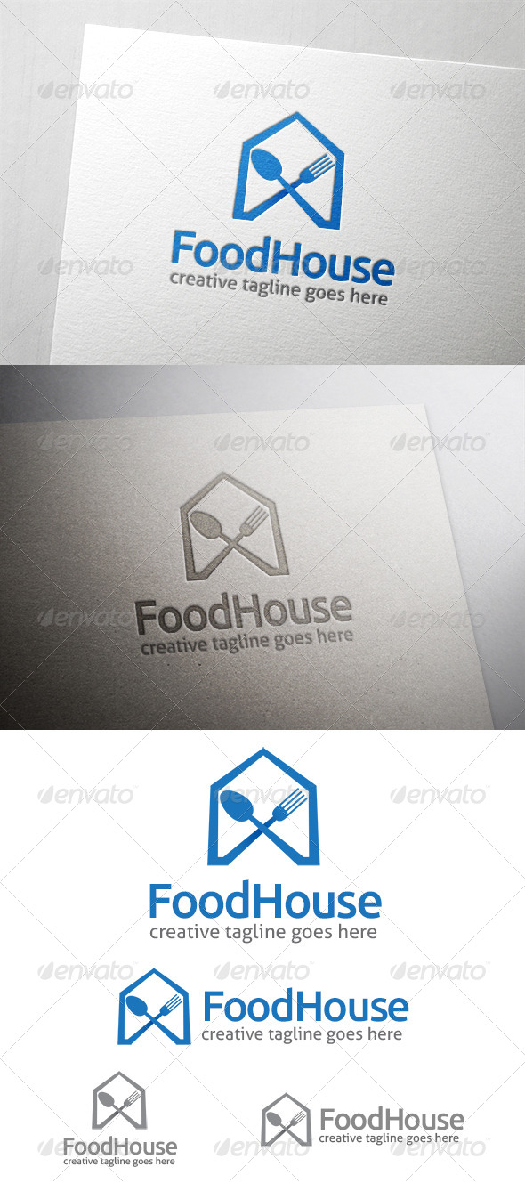 Food House Logo - Food Logo Templates