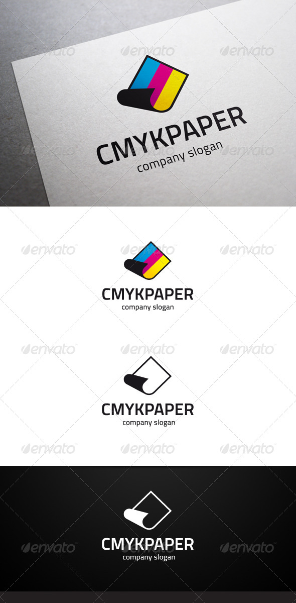 CMYK Paper Logo - Objects Logo Templates