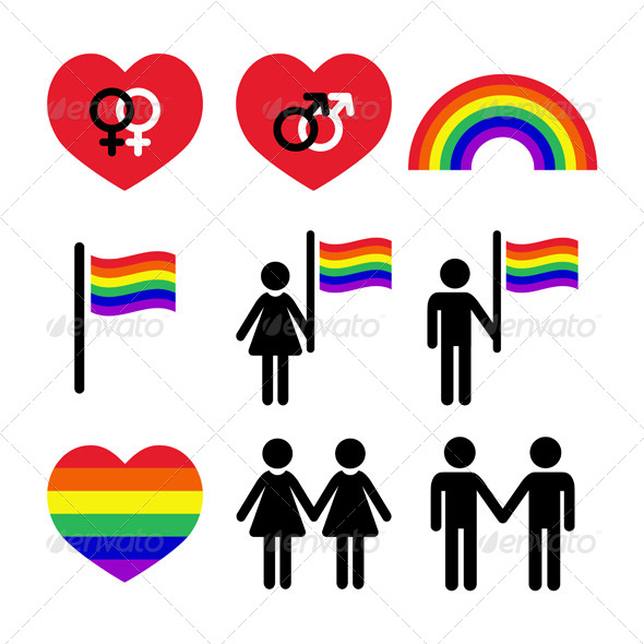 Gay and Lesbian Couples - People Characters