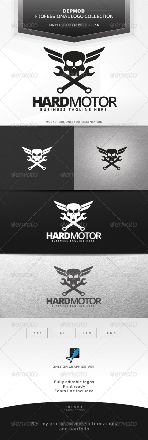 Hard Motor Logo - Symbols Logo Templates