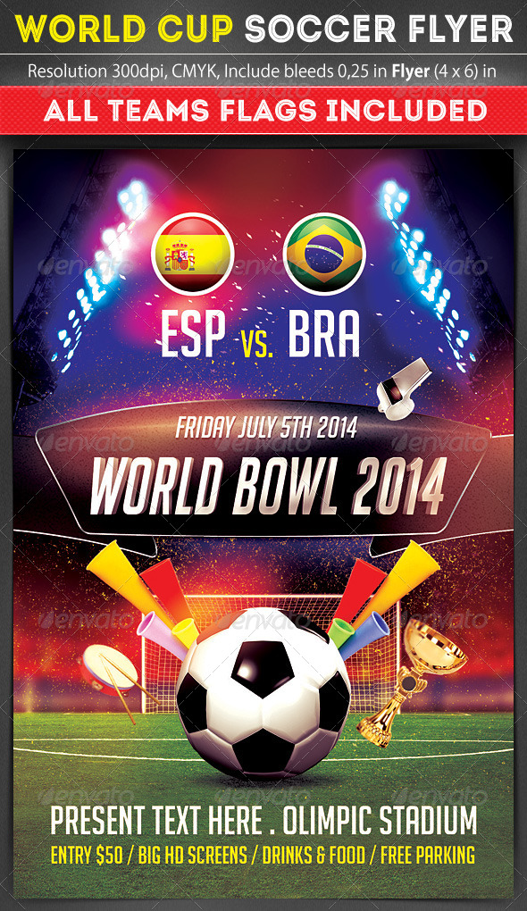 World Cup Soccer Template - Sports Events