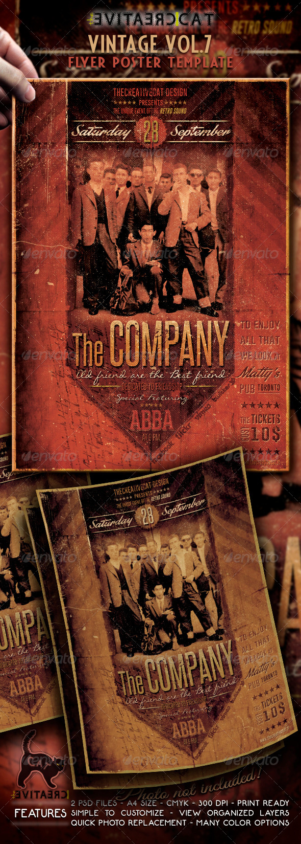 Vintage Flyer/Poster Vol. 7 - Events Flyers
