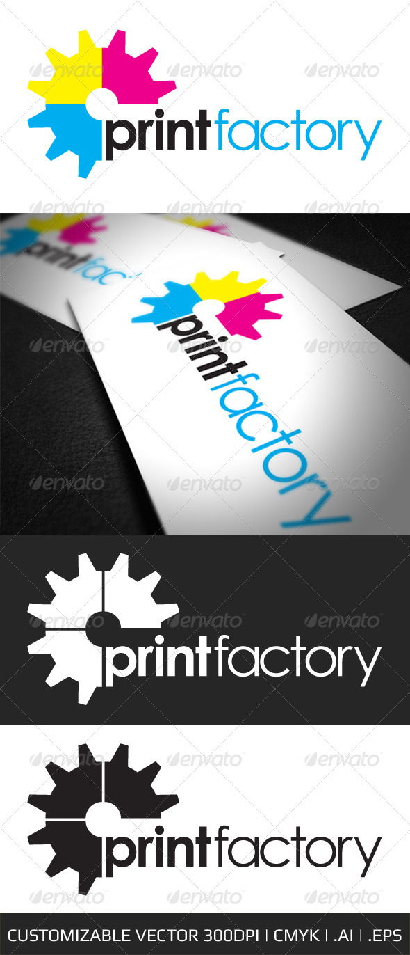 Print Factory Logo Template - Objects Logo Templates