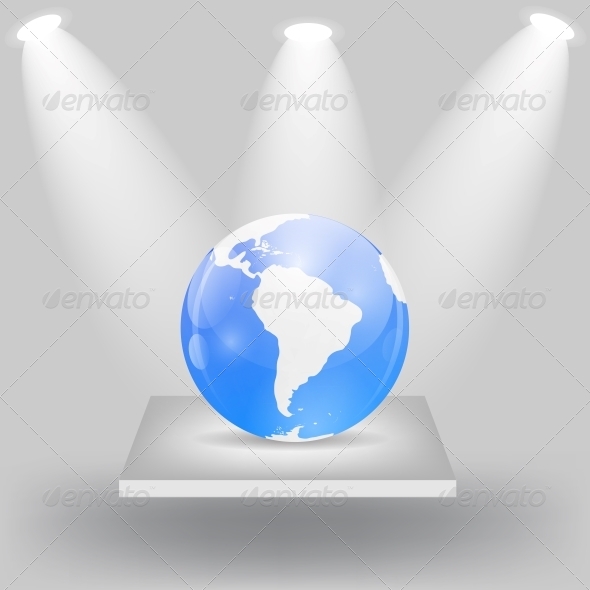 Globe Icon Vector Illustration - Backgrounds Business