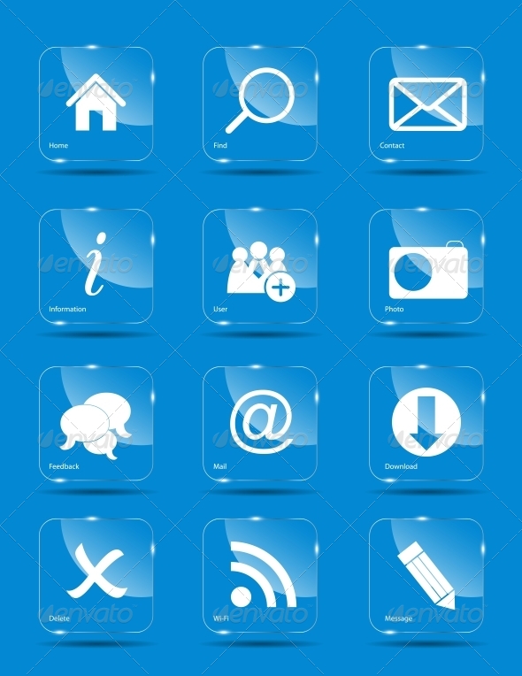 Vector Icon Set for Web - Web Technology