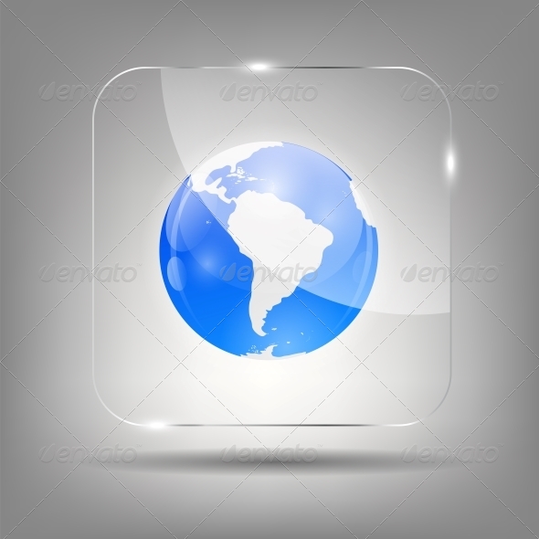 Globe Icon Vector Illustration - Web Technology