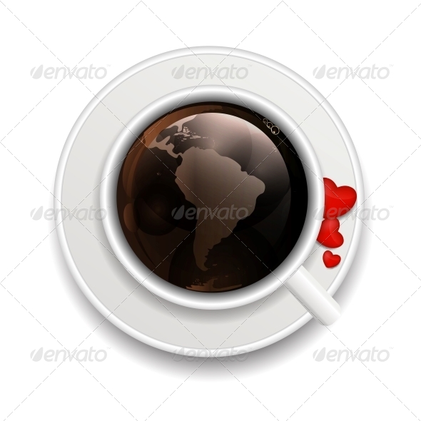 Coffee Invitation Background Vector Illustration - Web Technology