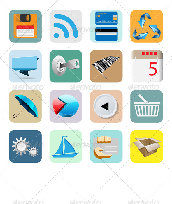 Illustration Web Icons - Concepts Business