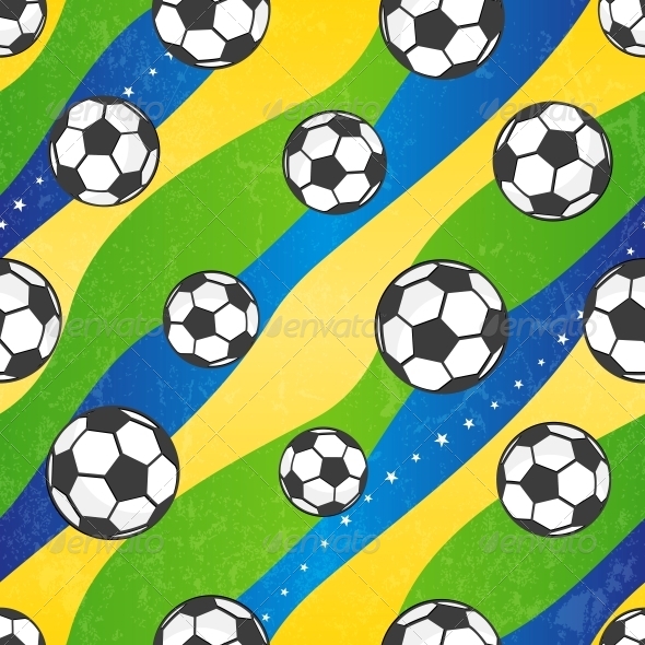 Seamless Football Pattern - Sports/Activity Conceptual