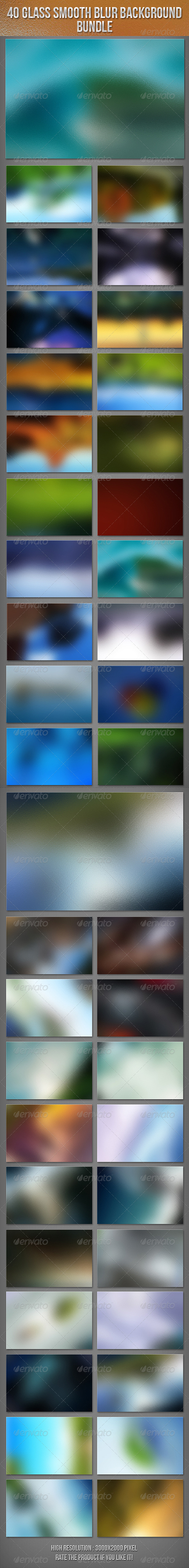 40 Glass Smooth Blur Background Bundle - Abstract Backgrounds