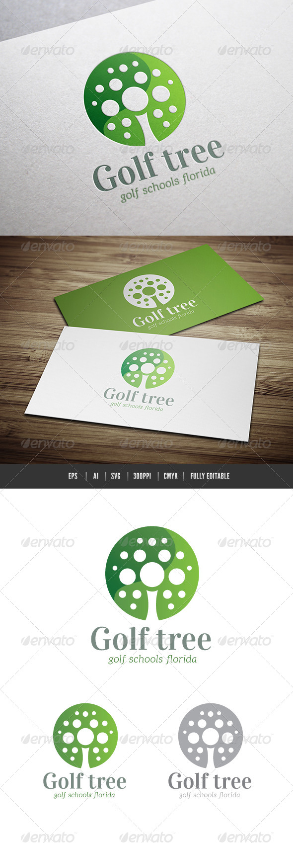 Golf Tree - Nature Logo Templates