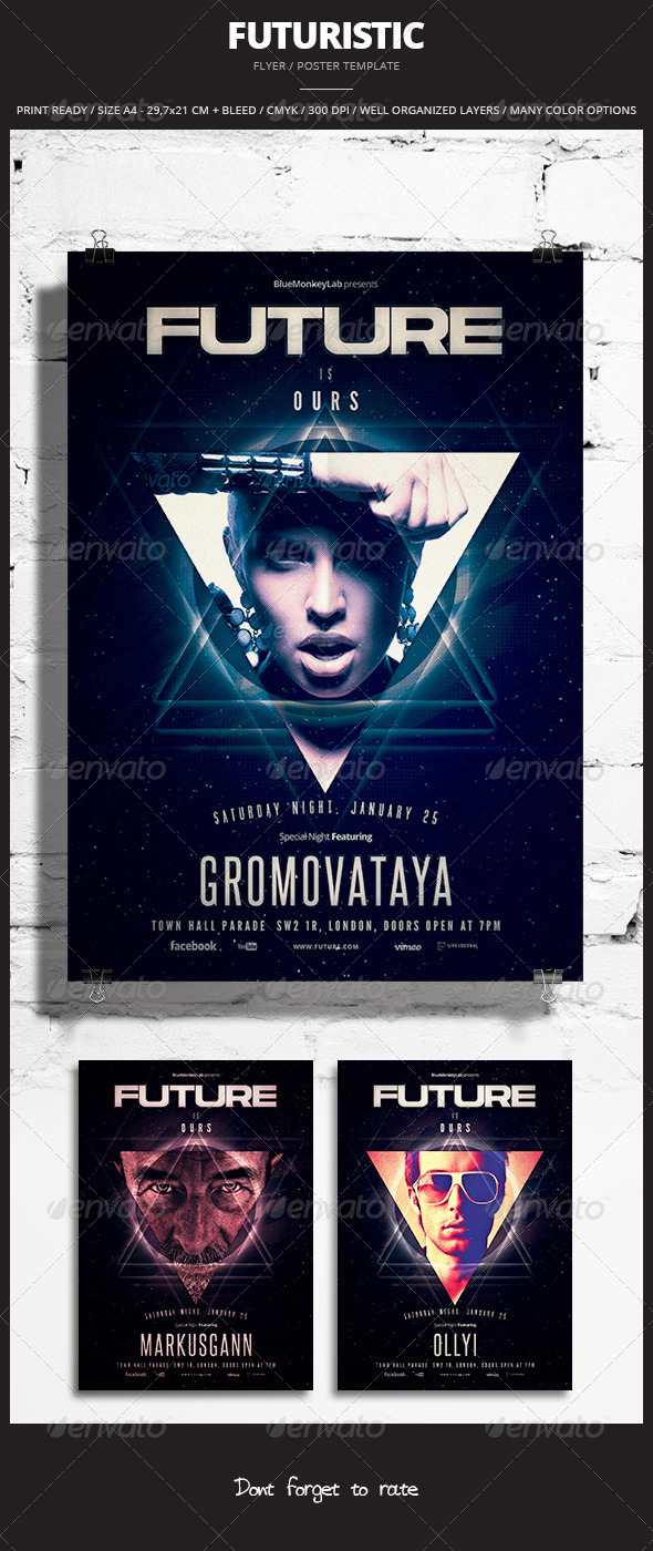 Futuristic Flyer / Poster 5 - Events Flyers