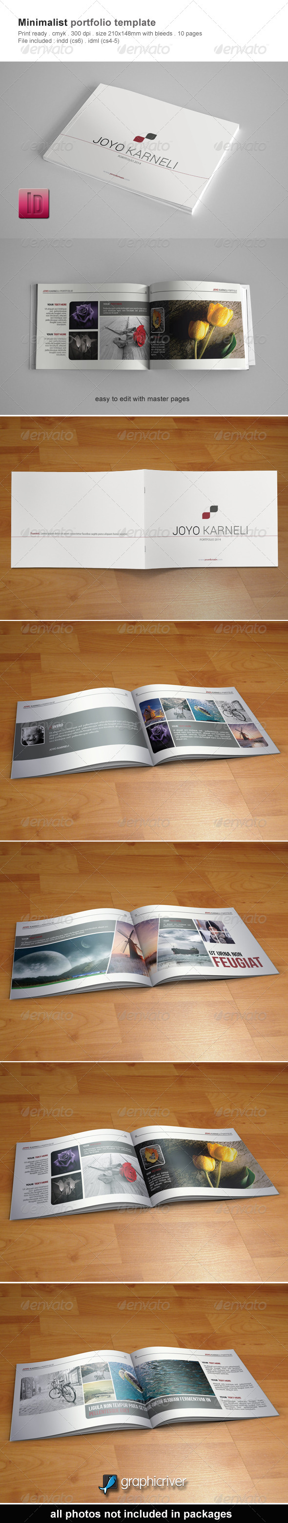 Minimalist Portfolio Template - Portfolio Brochures