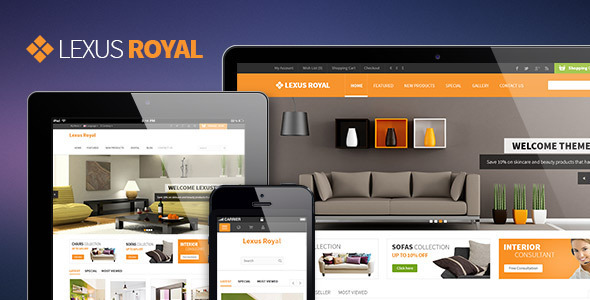 Lexus Royal Opencart Responsive Theme - Shopping OpenCart
