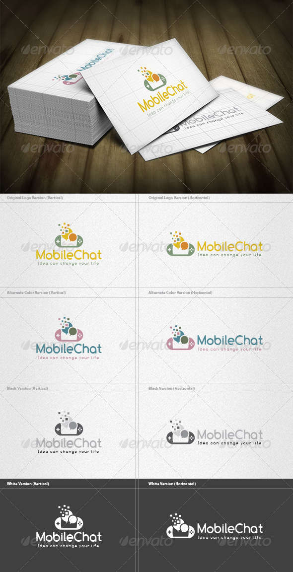 Mobile Chatroom Logo - Symbols Logo Templates