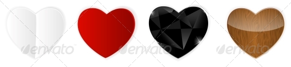 Set of Hearts - Valentines Seasons/Holidays