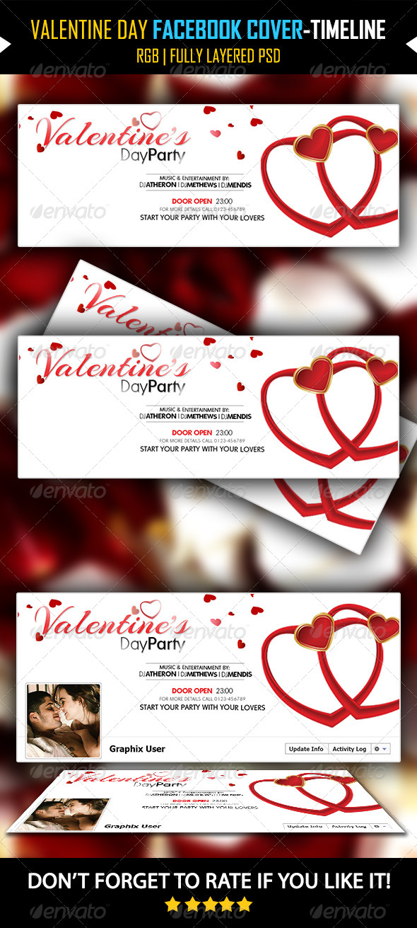 Valentine Day Facebook Cover V06 -Timeline Cover - Facebook Timeline Covers Social Media