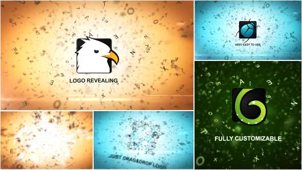 Abstract Random Letters - VideoHive 6403524
