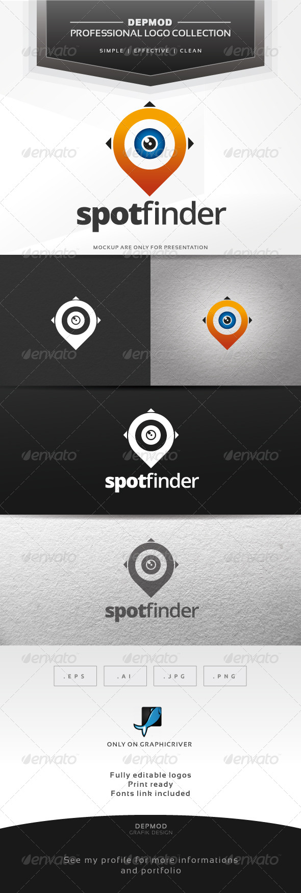 Spot Finder Logo - Symbols Logo Templates