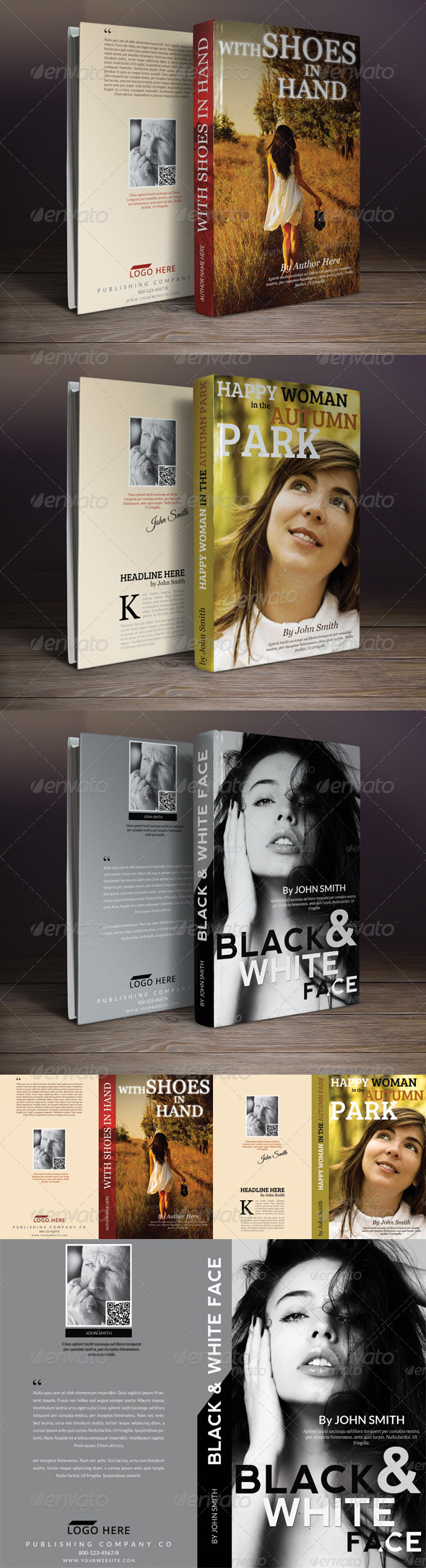 Book Cover Templates Bundle - Miscellaneous Print Templates