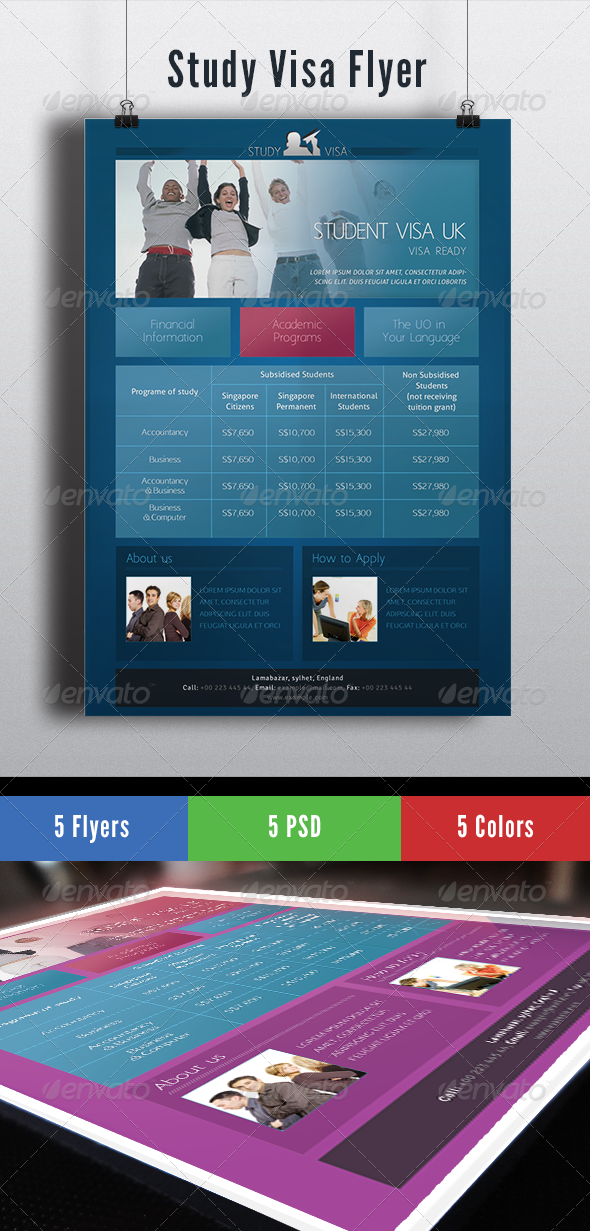 Study Visa Flyer - Corporate Flyers