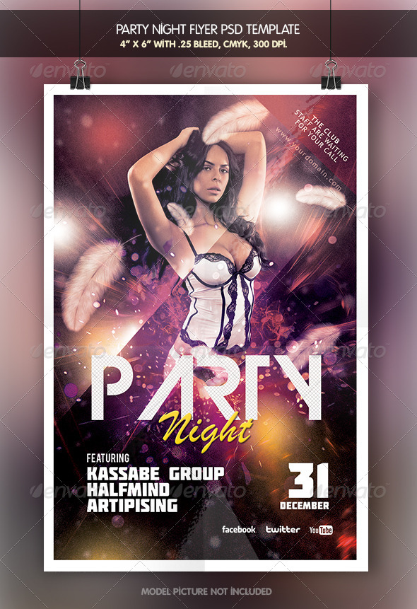 Party Night | Flyer Template - Clubs & Parties Events