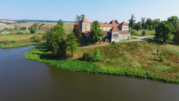 Aerial shot castle