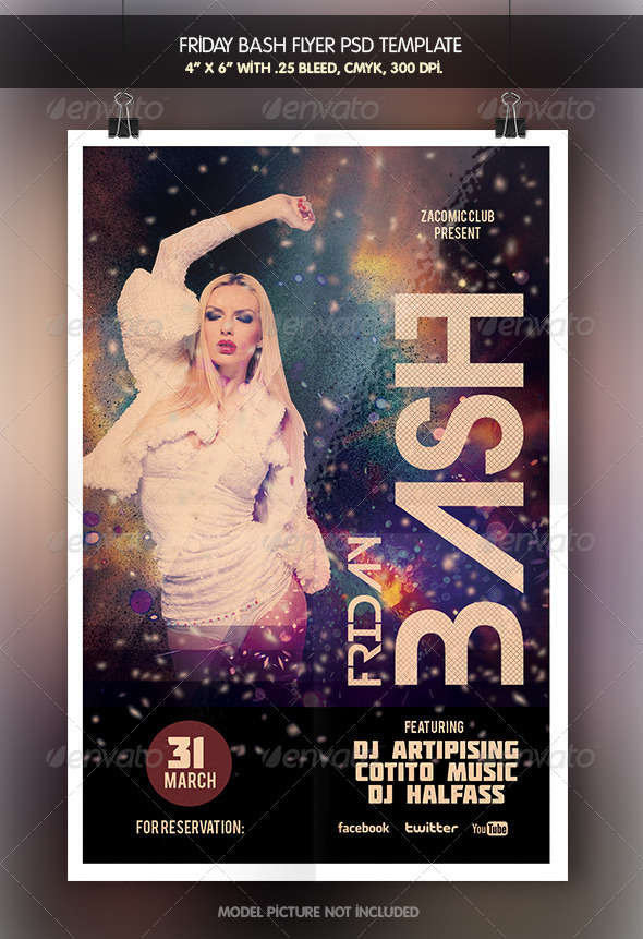 Friday Bash | Party Flyer - Clubs & Parties Events