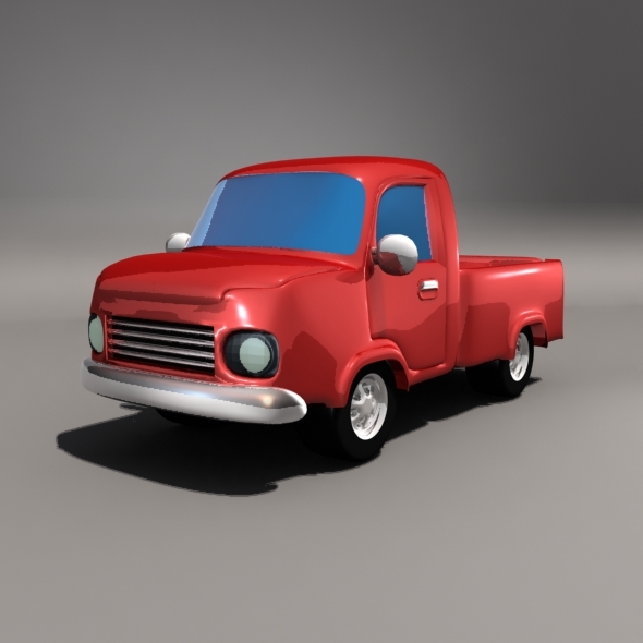 Cartoon Pickup Car - 3Docean 6556303