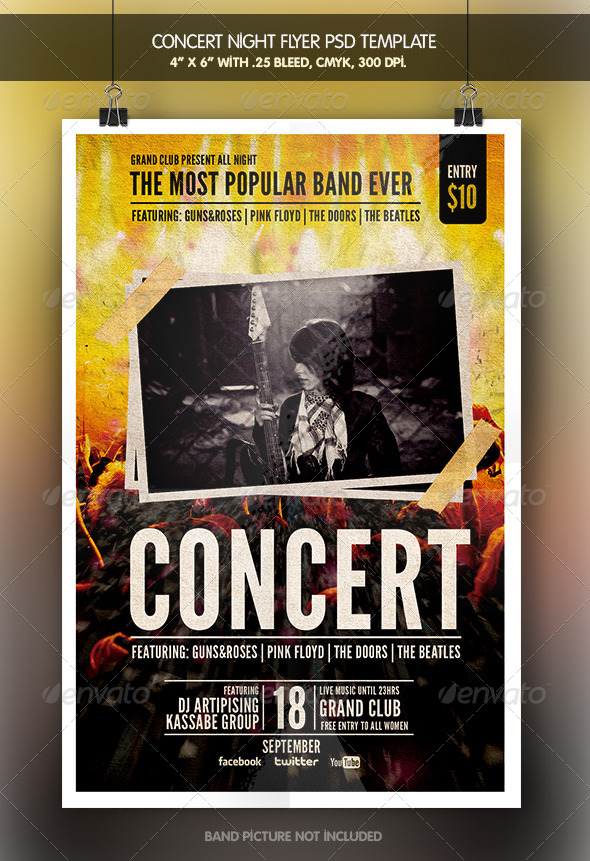 Concert Night Flyer - Clubs & Parties Events