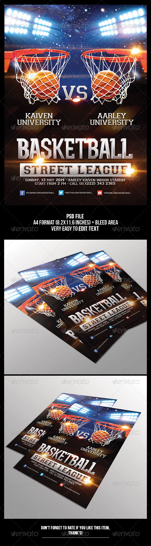 Basketball Game Flyer - Sports Events