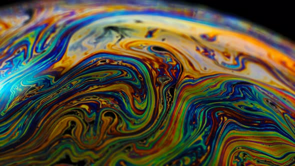 Soap Bubble Macro Color Patterns