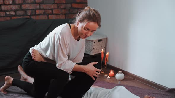 Relax and Enjoy in Spa Salon, Getting Thai Massage By Professional Masseur.  alt