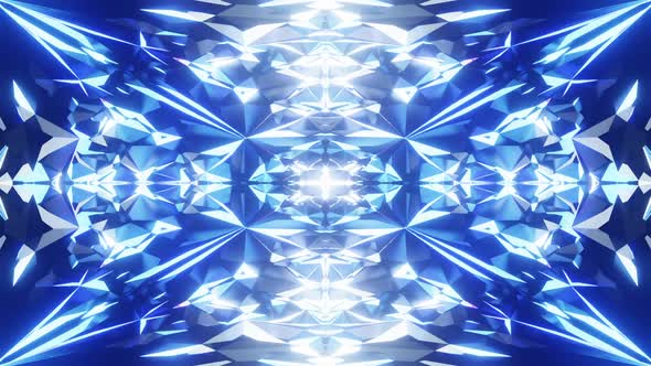 Bright Morphing Fractal Kaleidoscope Background Loop