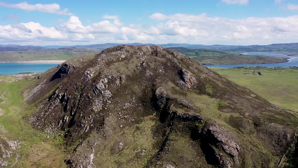 Aerial View of Crocknasleigh and the Murder Hole Beach Officially Called Boyeeghether Bay in County alt