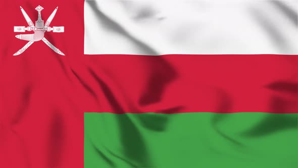 4K Oman Flag - Loopable