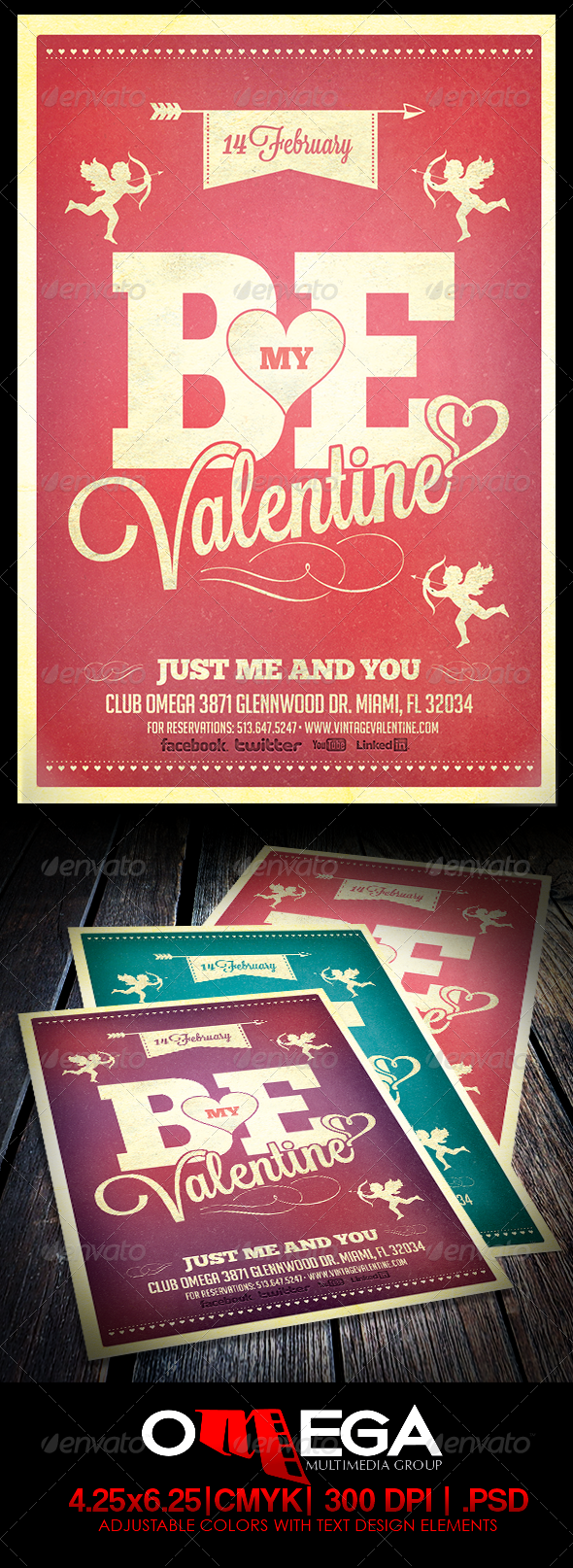 Vintage Valentine - Events Flyers