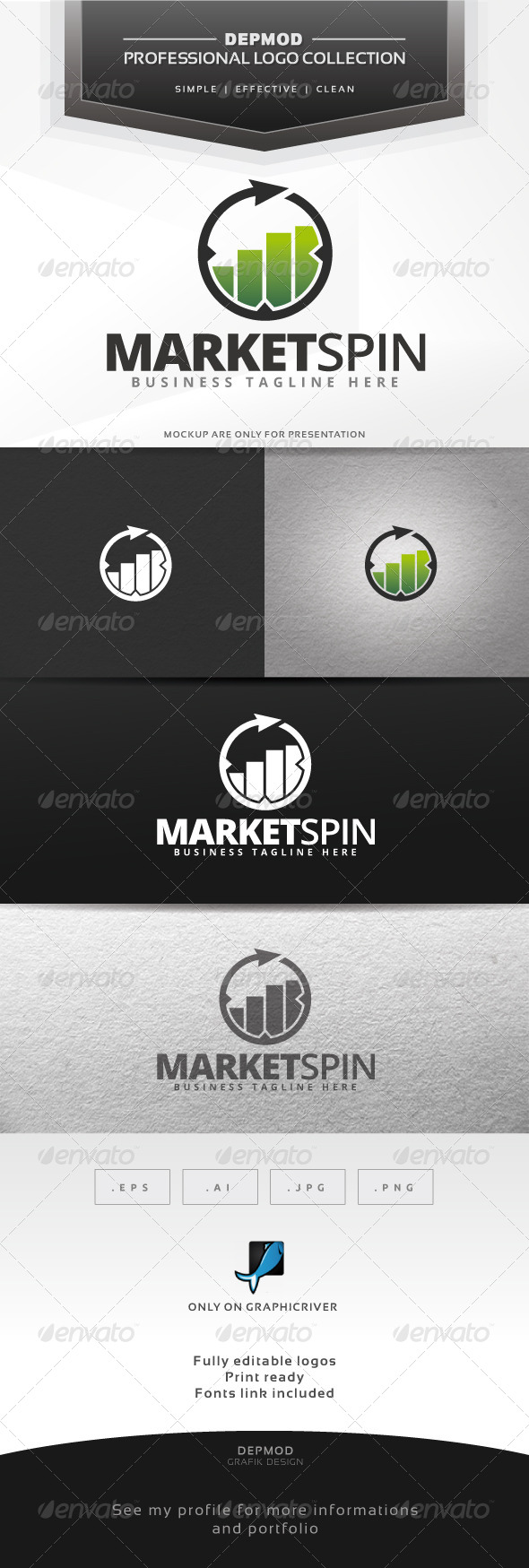 Market Spin Logo - Symbols Logo Templates