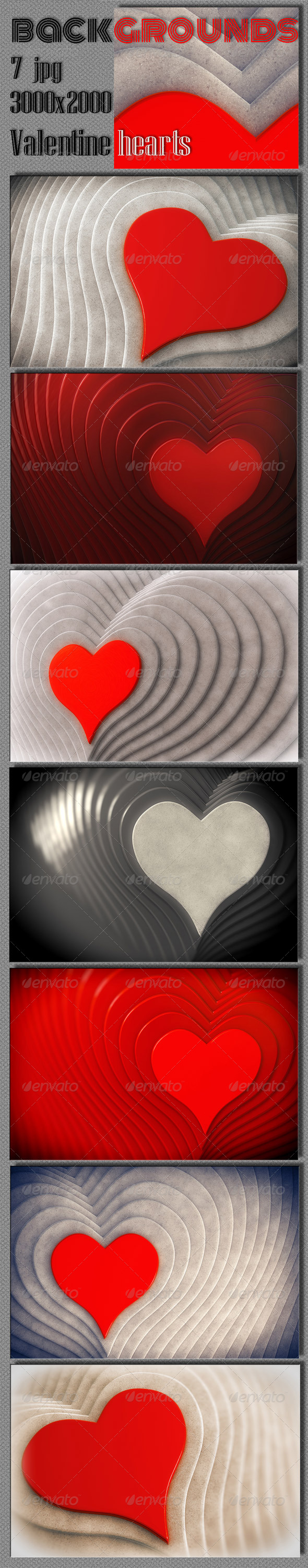 Valentine Hearts Backgrounds