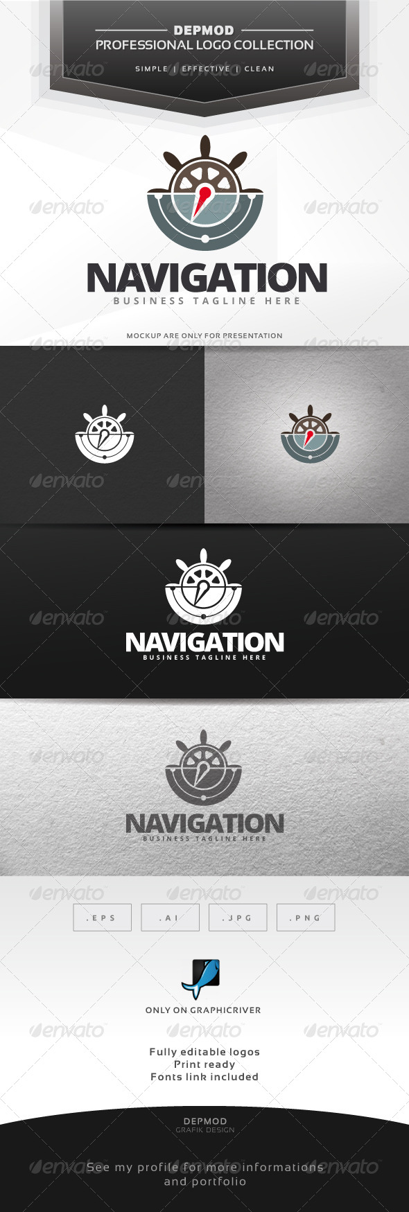 Navigation Logo - Symbols Logo Templates