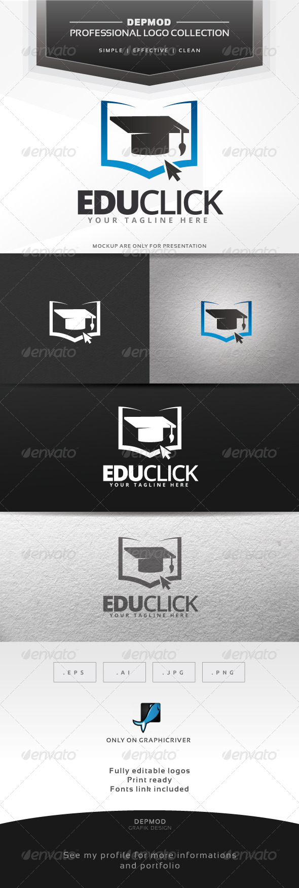 Edu Click Logo - Symbols Logo Templates